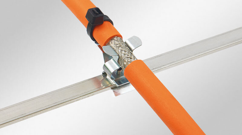 EMC-schermklemmen voor 10 × 3 mm rail, steekbaar